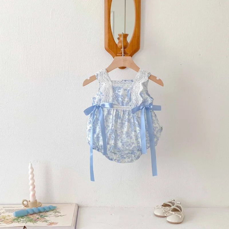 Sweet Bloom Lace Romper – Baby Girl Summer Outfit (0–24M)