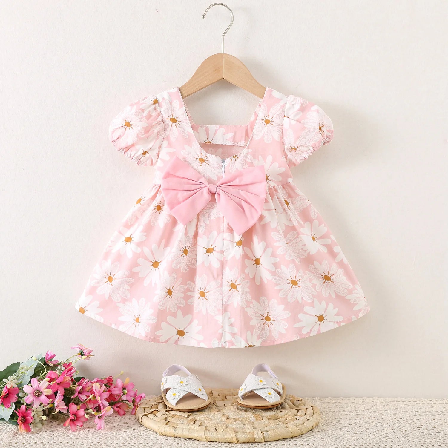 Summer Baby Girls Dress Casual Print Dress for Girls' Baby Clothing 1 Year Birthday Princess Dresses Infant Toddler Clothes
