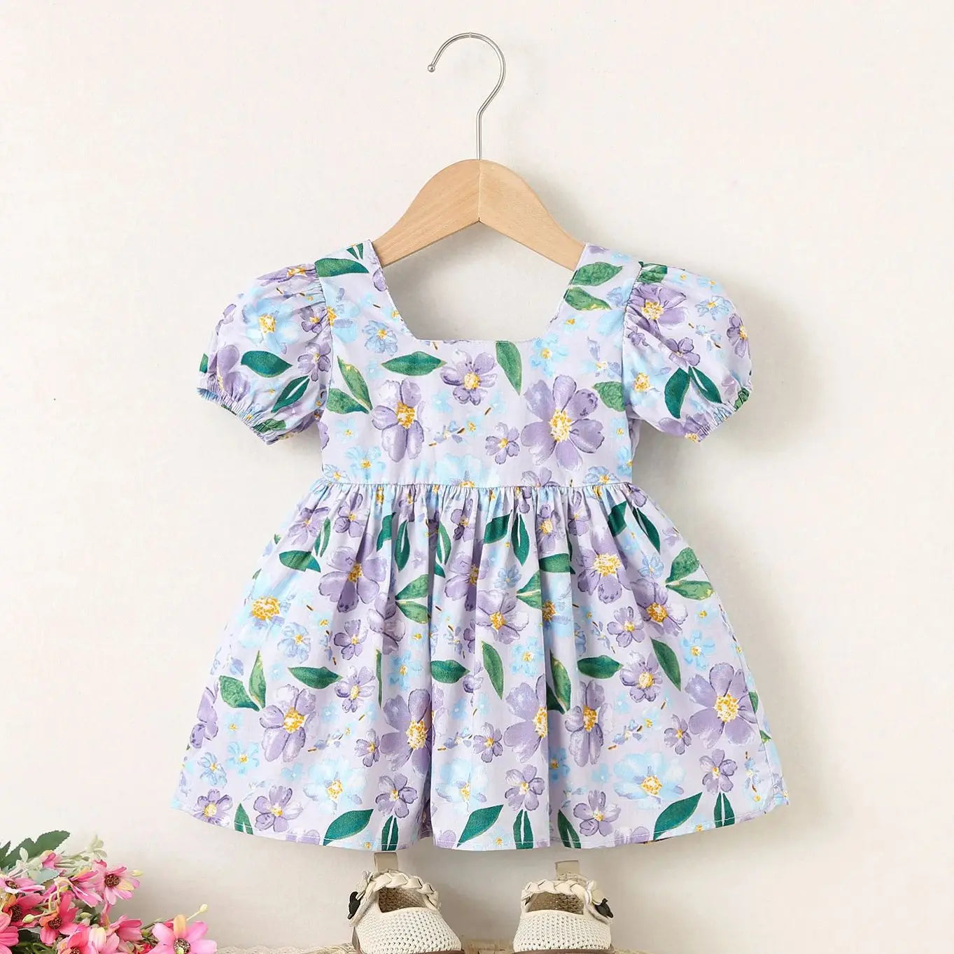 Summer Baby Girls Dress Casual Print Dress for Girls' Baby Clothing 1 Year Birthday Princess Dresses Infant Toddler Clothes