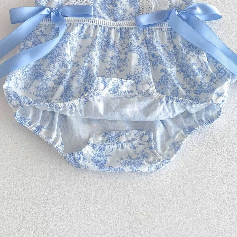 Sweet Bloom Lace Romper – Baby Girl Summer Outfit (0–24M)
