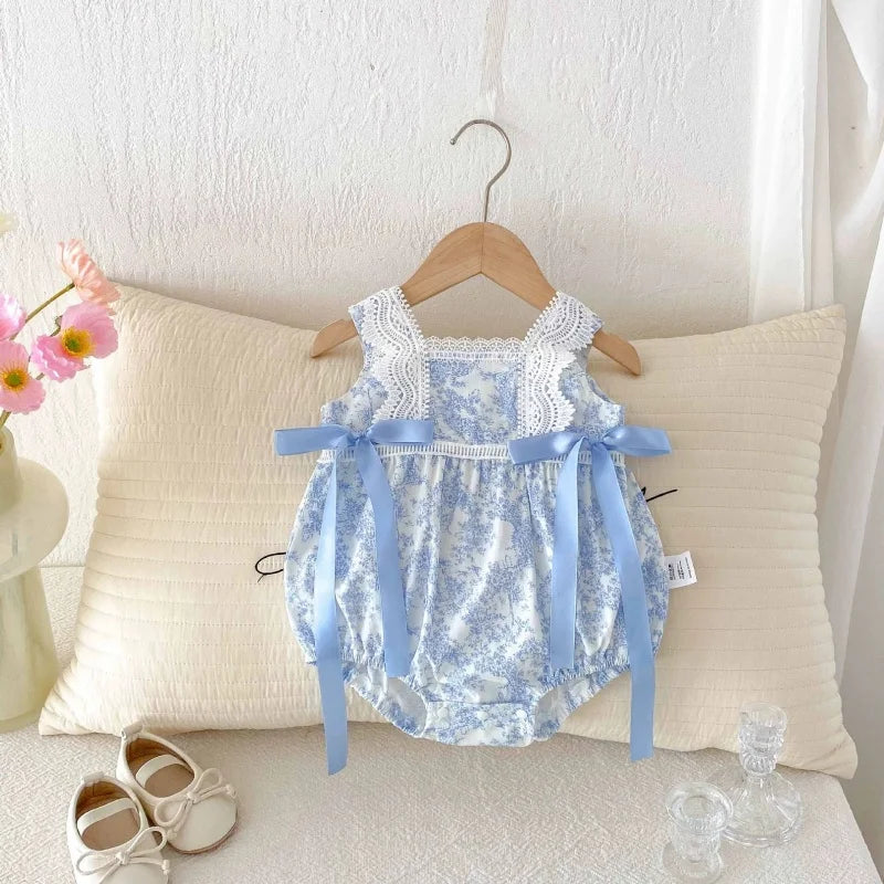Sweet Bloom Lace Romper – Baby Girl Summer Outfit (0–24M)